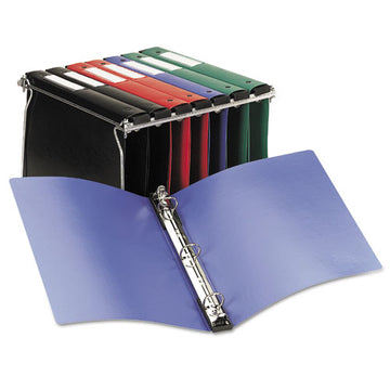 Avery® Hanging Storage Flexible Non-view Binder With Round Rings, 3 Rings, 1" Capacity, 11 X 8.5, Black freeshipping - TVN Wholesale
